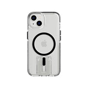 EvoCrystal Kick - Apple iPhone 16E/14 Case MagSafe Compatible - Clear Black