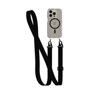 FlexQuartz - Apple iPhone 15 Pro Case MagSafe Compatible with Cross-Body - Black