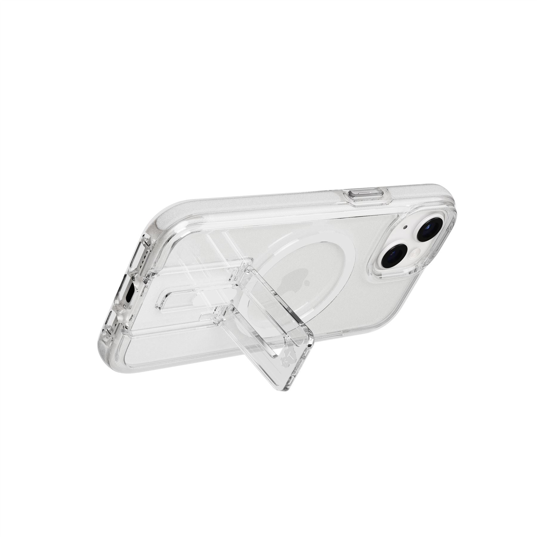 EvoCrystal Kick - Apple iPhone 16e/15 Case MagSafe Compatible - White