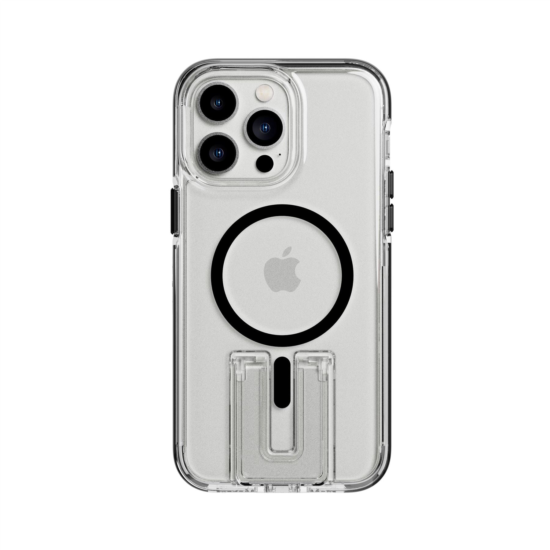 EvoCrystal Kick - Apple iPhone 14 Pro Max Case MagSafe Compatible - Clear Black