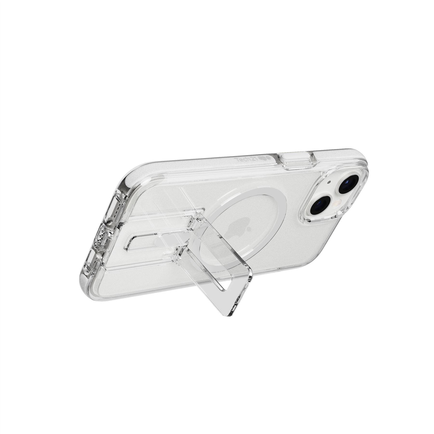EvoCrystal Kick - Apple iPhone 16e/14 Case MagSafe Compatible - White