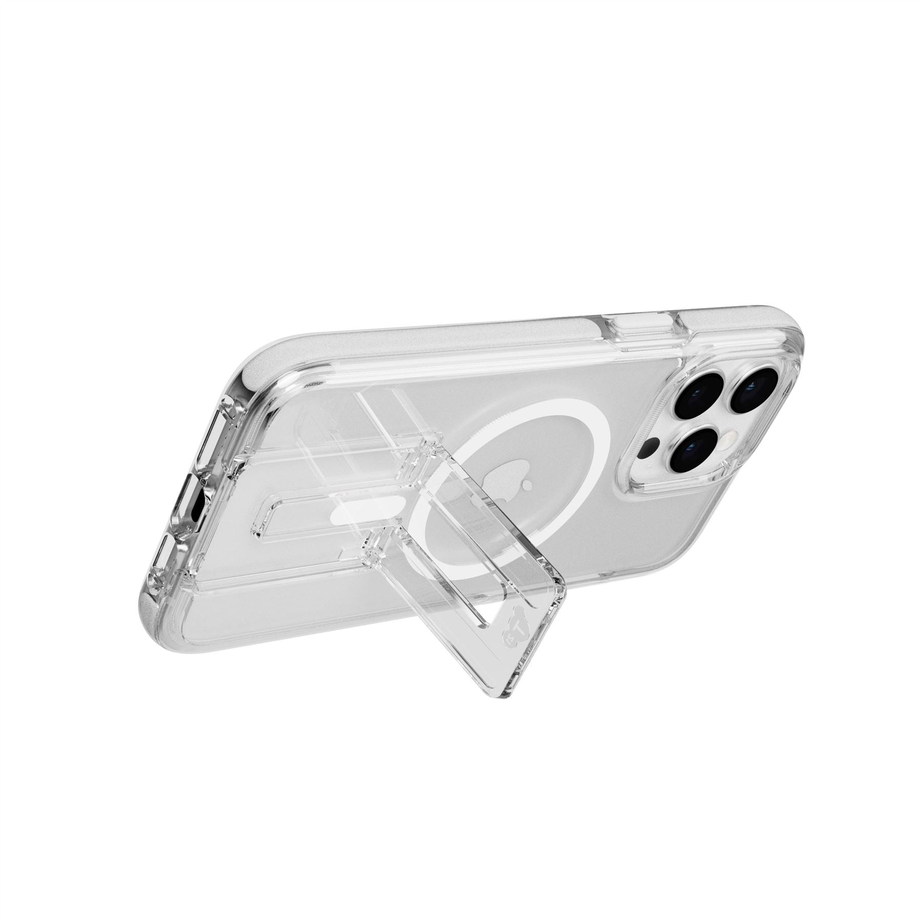 EvoCrystal Kick - Apple iPhone 15 Pro Max Case MagSafe Compatible - White