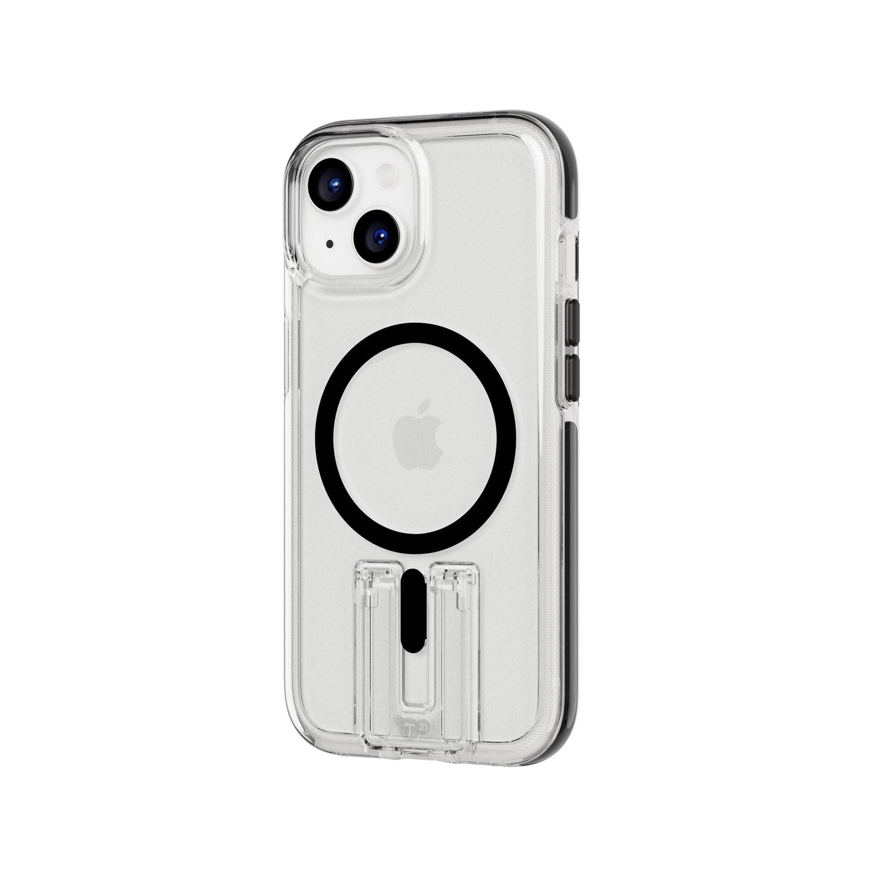 EvoCrystal Kick - Apple iPhone 15 Case MagSafe Compatible - Clear Black