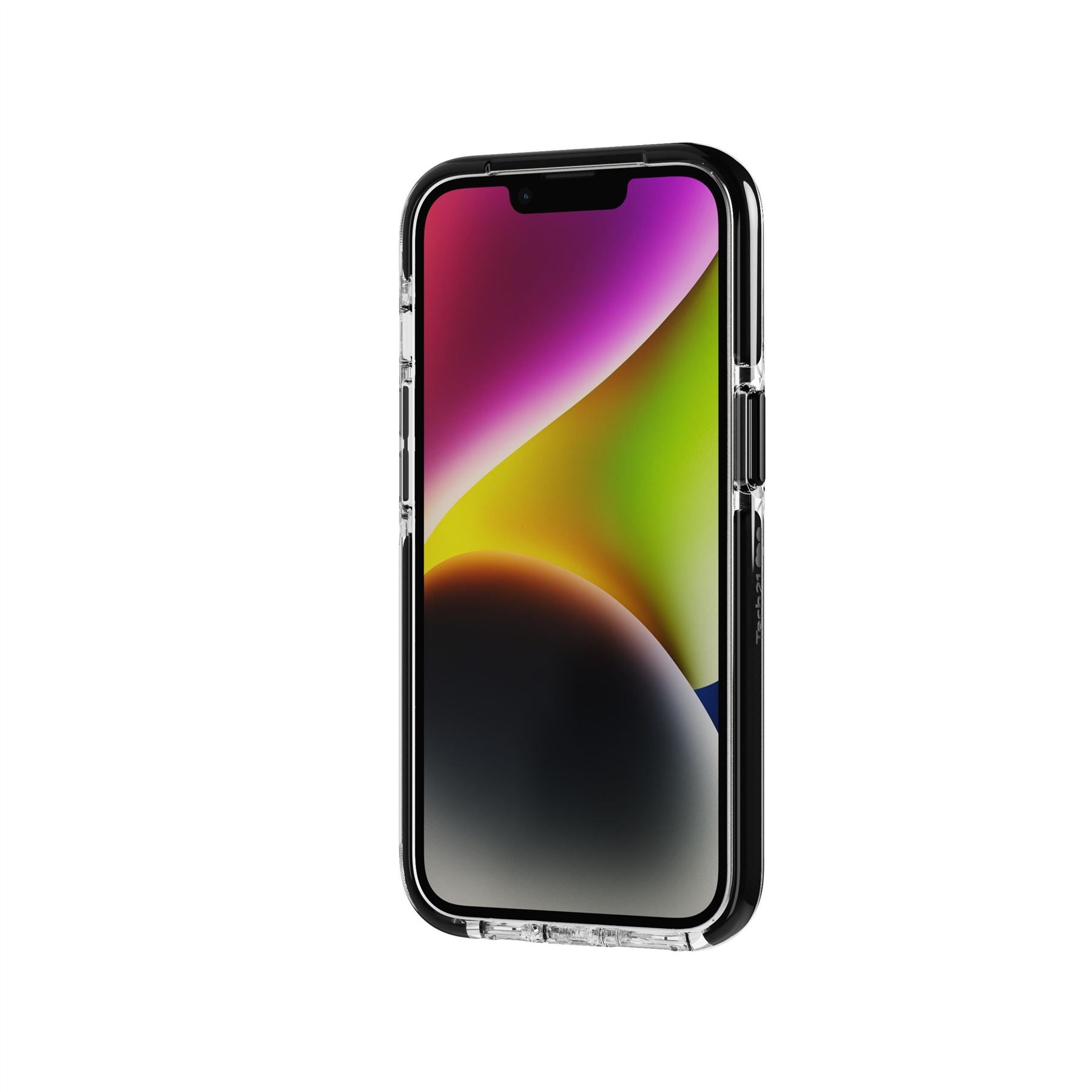 EvoCrystal Kick - Apple iPhone 16E/14 Case MagSafe Compatible - Clear Black