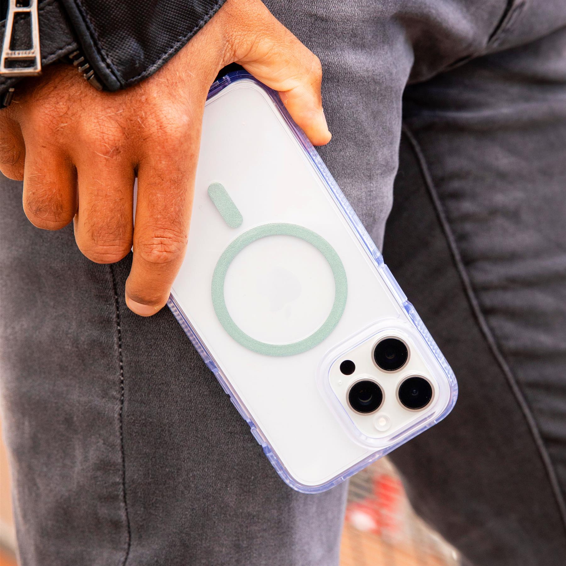 FlexQuartz - Apple iPhone 15 Pro Max Case MagSafe Compatible - Green