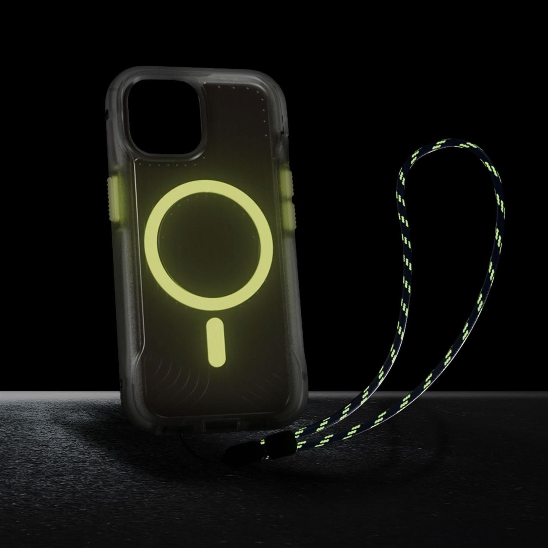 FlexPro - Apple iPhone 15 Plus Case MagSafe Compatible - Clear Glow in the Dark