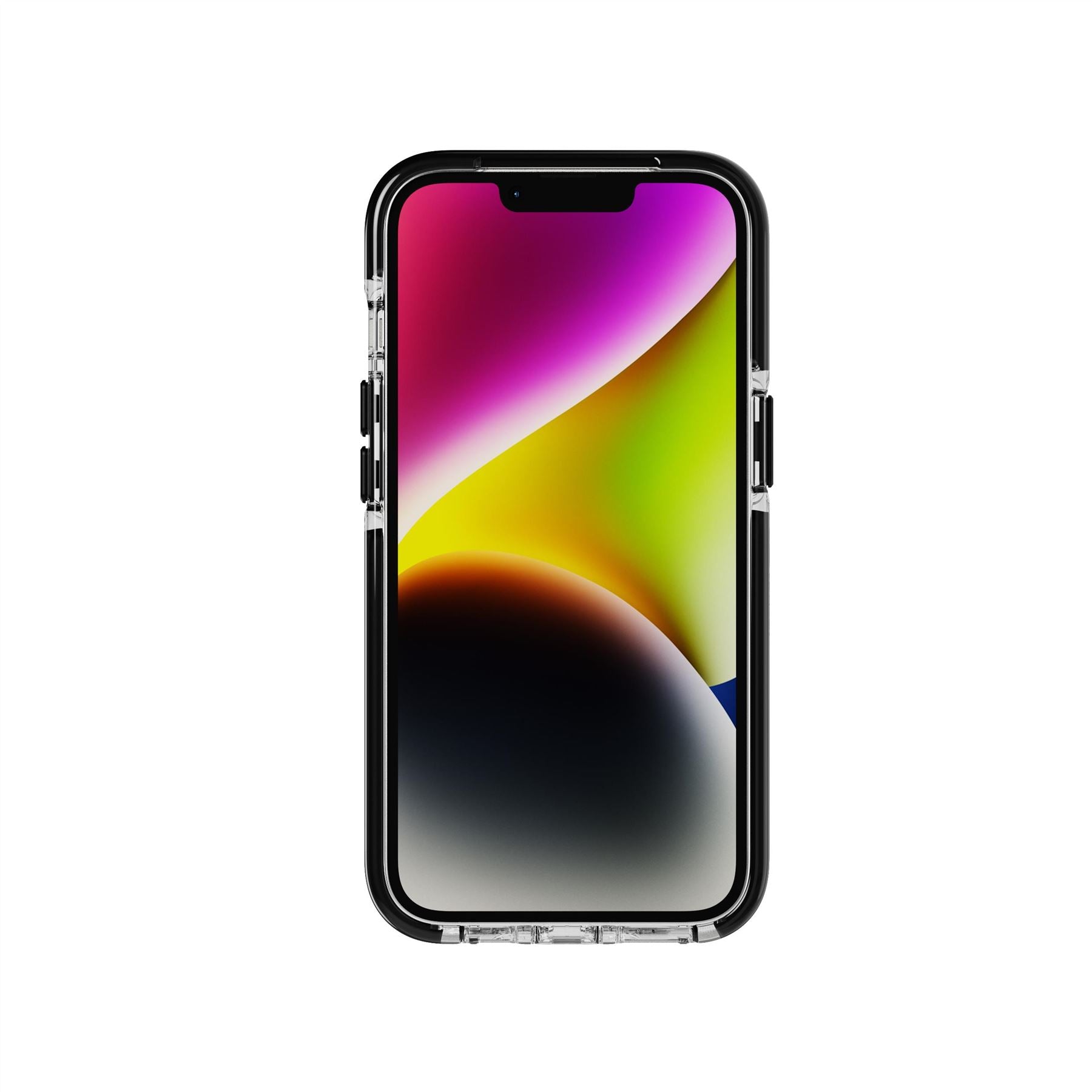 EvoCrystal Kick - Apple iPhone 16E/14 Case MagSafe Compatible - Clear Black