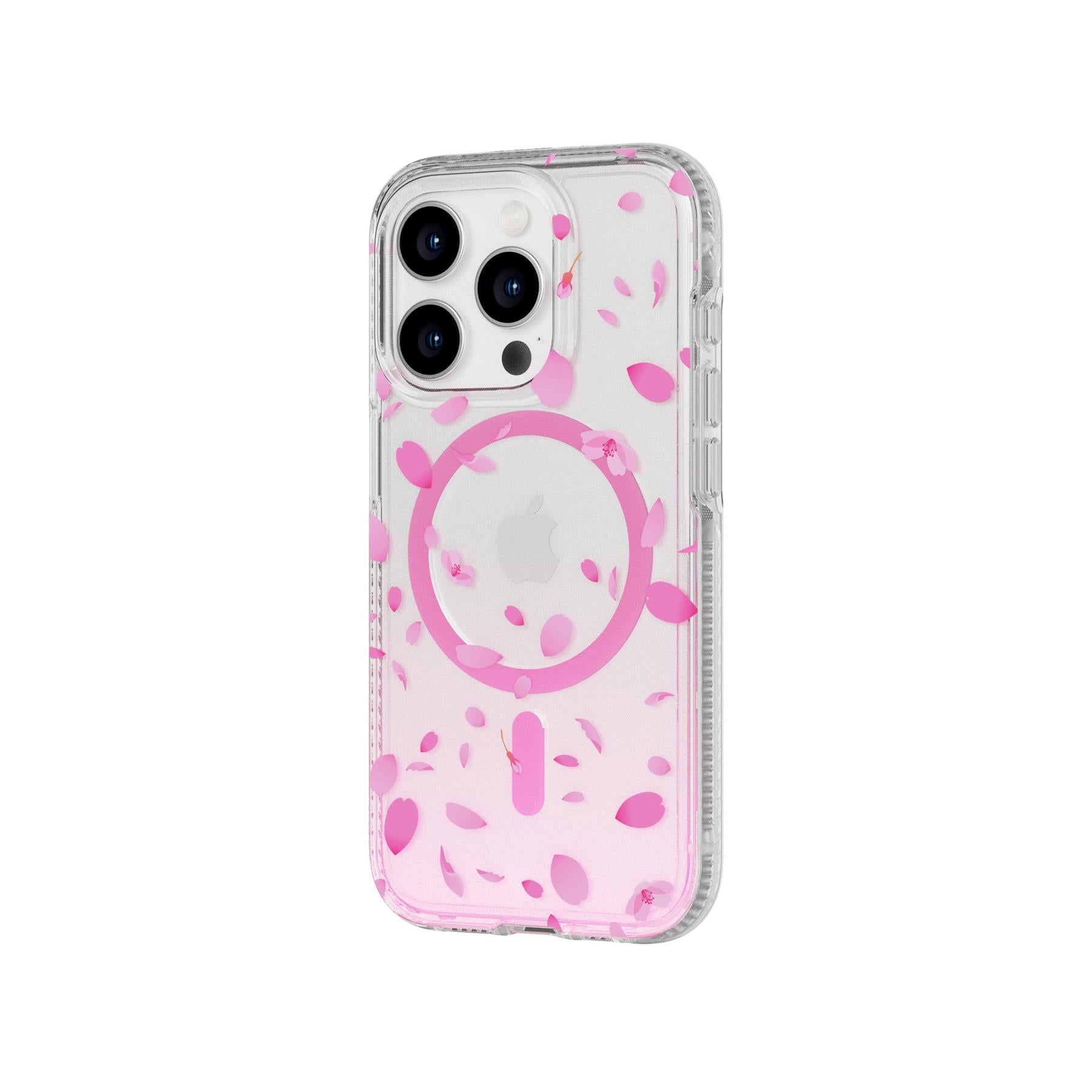 FlexQuartz Apple iPhone 15 Pro Case MagSafe Compatible - Cherry Blossom