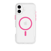 FlexPro - Apple iPhone 16 Plus Case MagSafe Compatible - Neon Pink/Orange Glow in the Dark