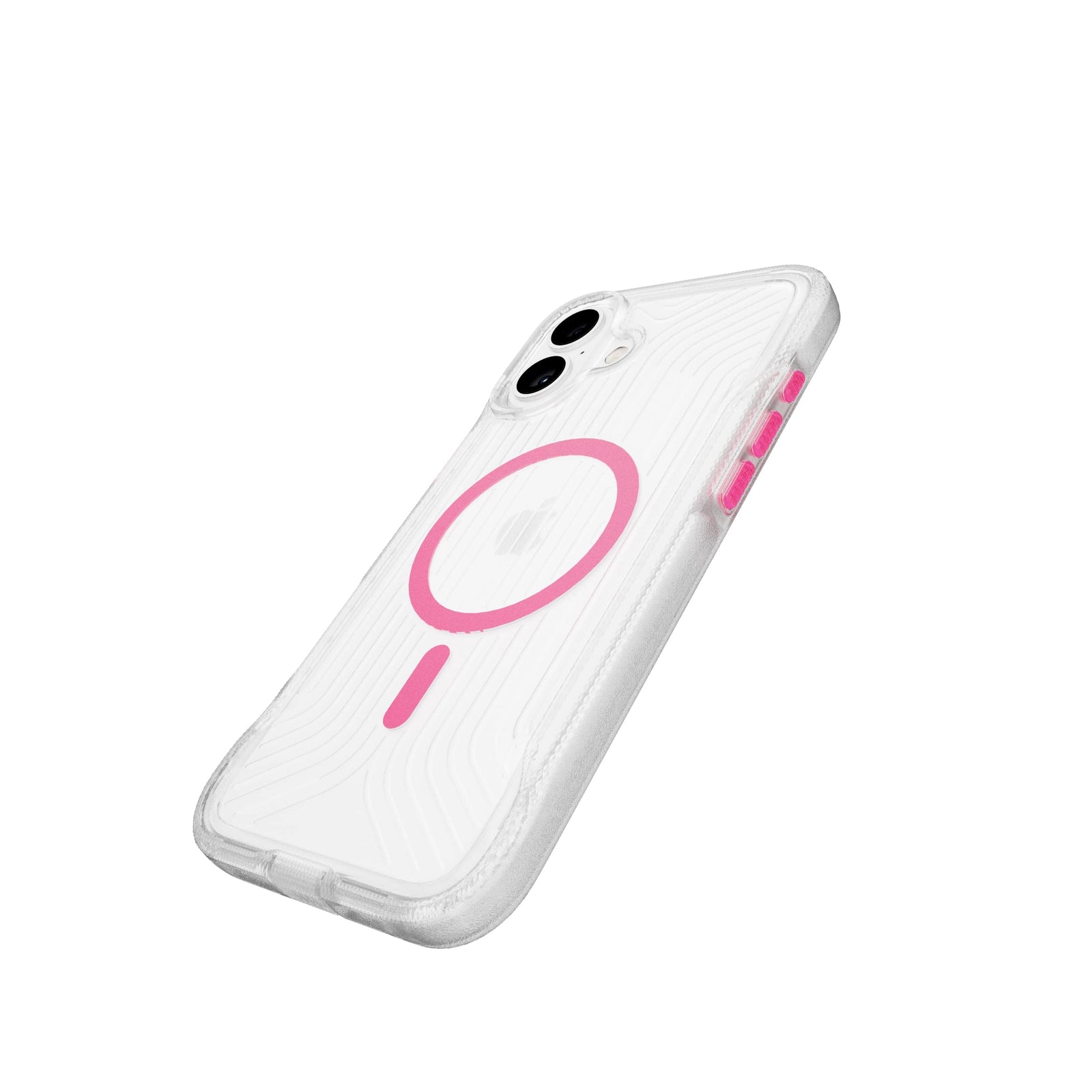 FlexPro - Apple iPhone 16 Plus Case MagSafe Compatible - Neon Pink/Orange Glow in the Dark
