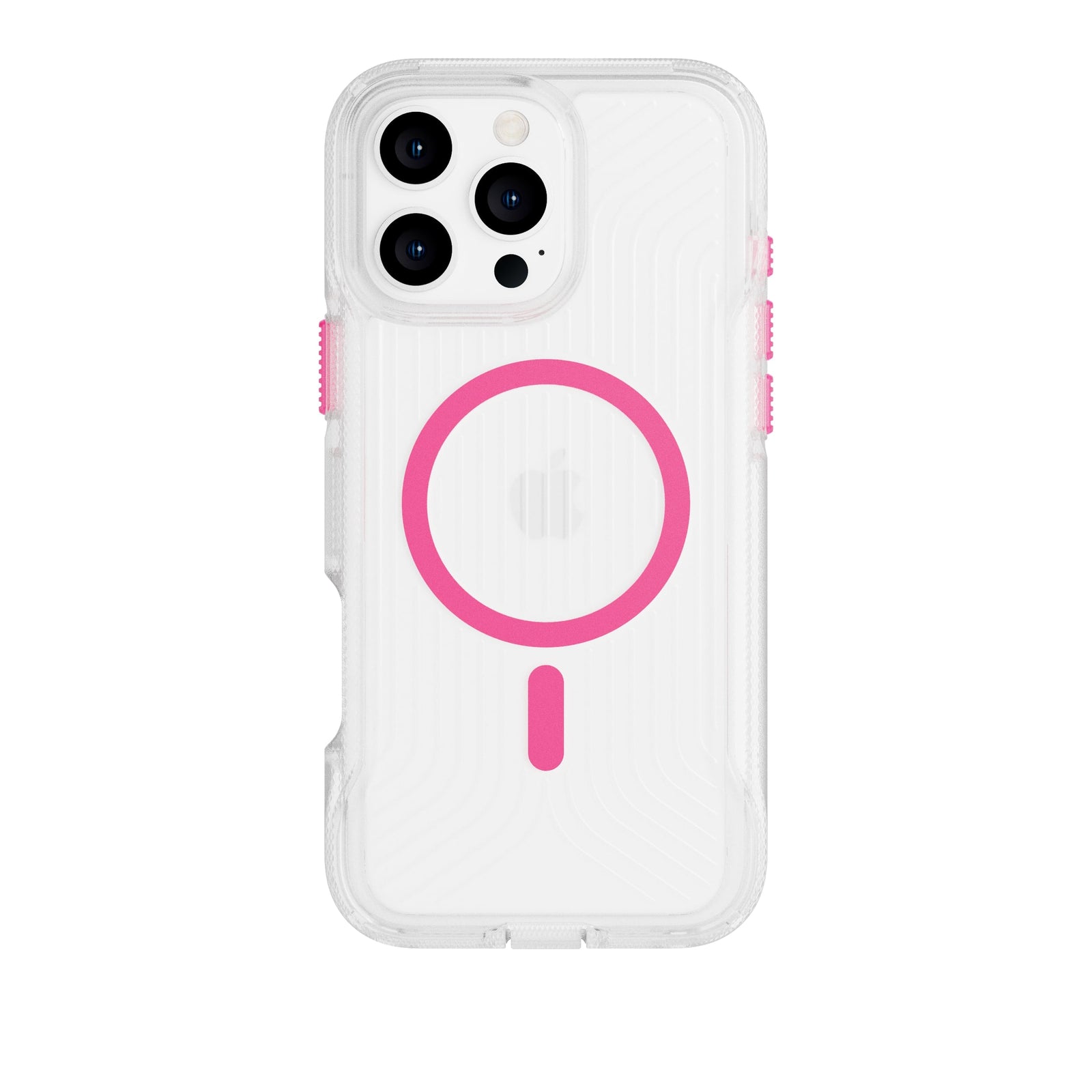 FlexPro - Apple iPhone 16 Pro Max Case MagSafe Compatible - Neon Pink/Orange Glow in the Dark
