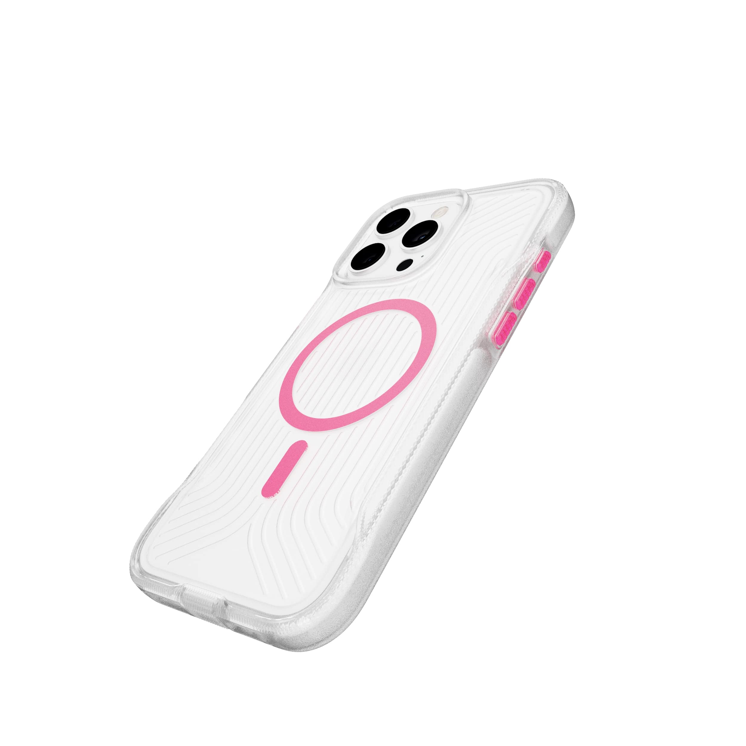 FlexPro - Apple iPhone 16 Pro Max Case MagSafe Compatible - Neon Pink/Orange Glow in the Dark