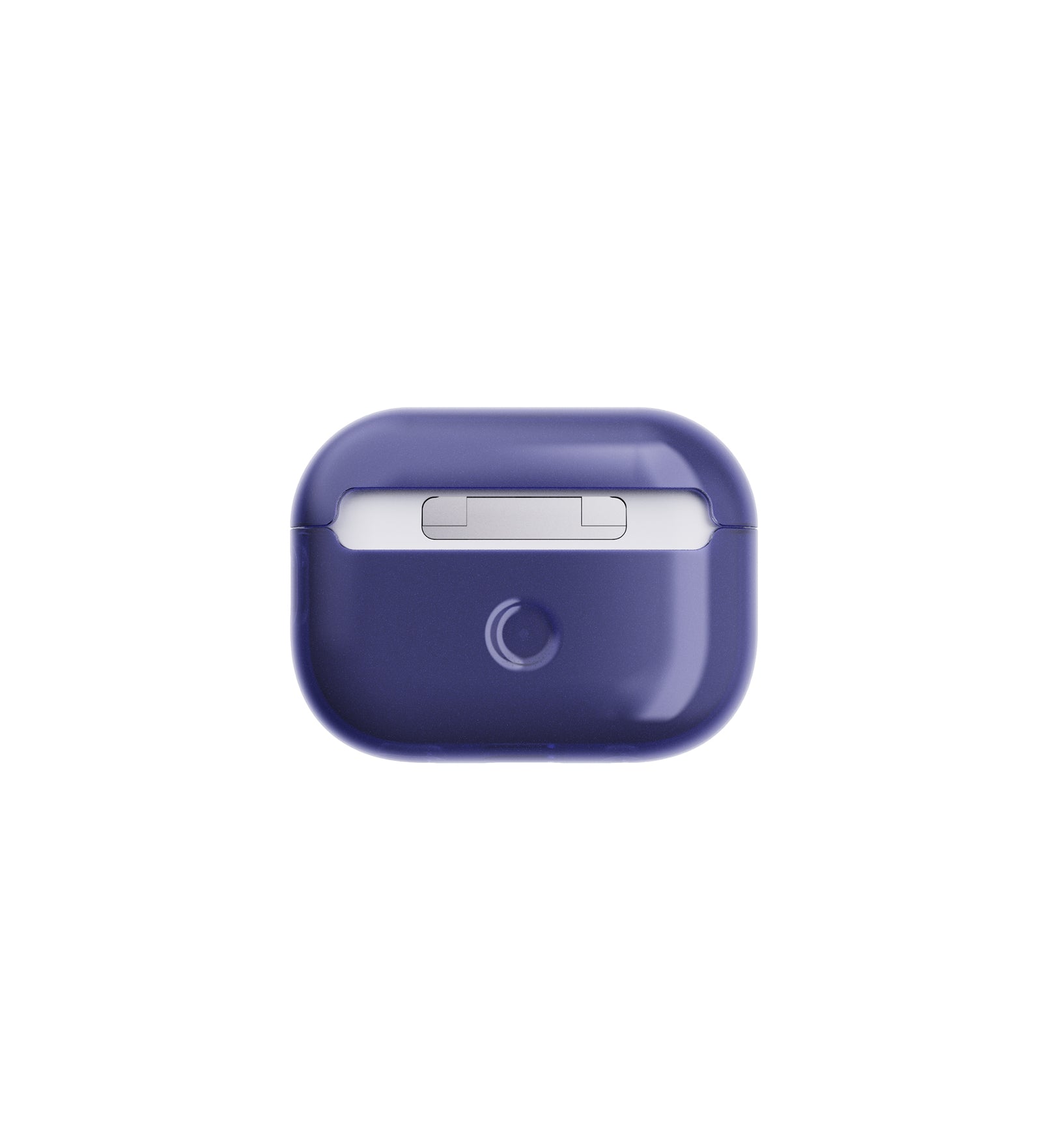 Straight-on view of back of AirPods case with lid closed#color_future-dusk