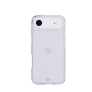 View of the back of the phone case from straight on with phone inside#color_clear