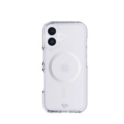 View of the back of the phone case from straight on with phone inside#color_metallic-silver