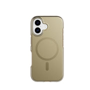View of the back of the phone case from straight on with phone inside#color_copper