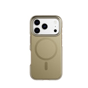 View of the back of the phone case from straight on with phone inside#color_copper