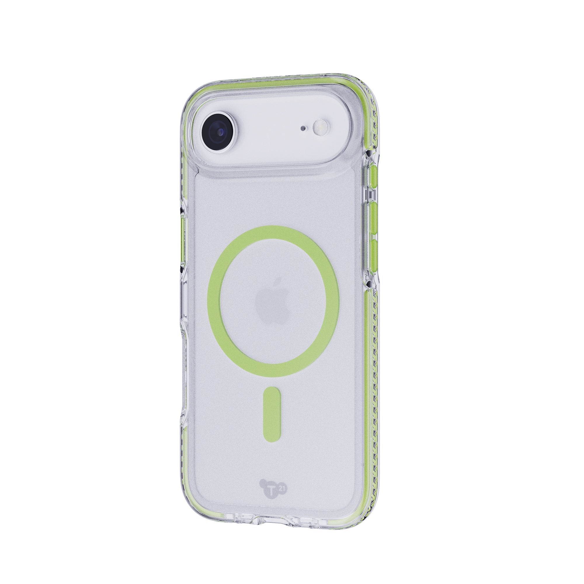 EvoCrystal Glow MagSafe - Apple iPhone Air Case - Green (Glow-In-The-Dark MagSafe ring)