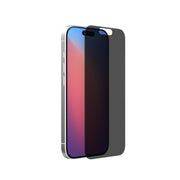 Three-quarter view of device with screen showing and screen protector hovering above screen#color_privacy