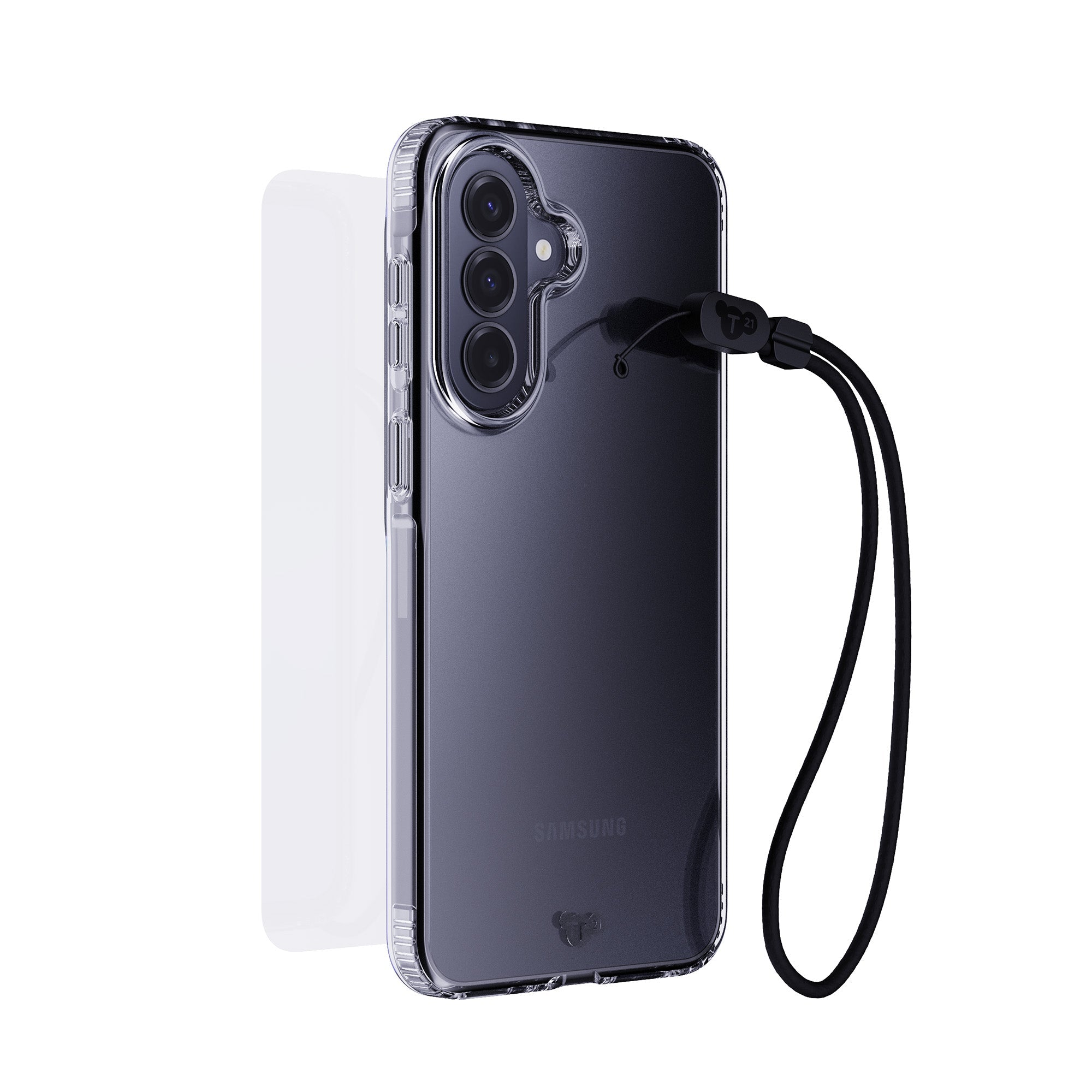EvoLite Clear + Tempered Glass + Lanyard - Samsung Galaxy A37/A36 3-in-1 Bundle - Clear