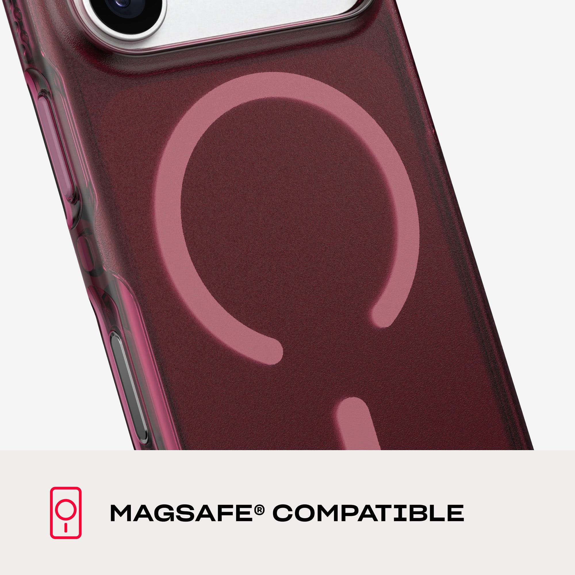 EvoCrystal Satin MagSafe - Apple iPhone 18 Pro/17 Pro Case - Cherry Tint