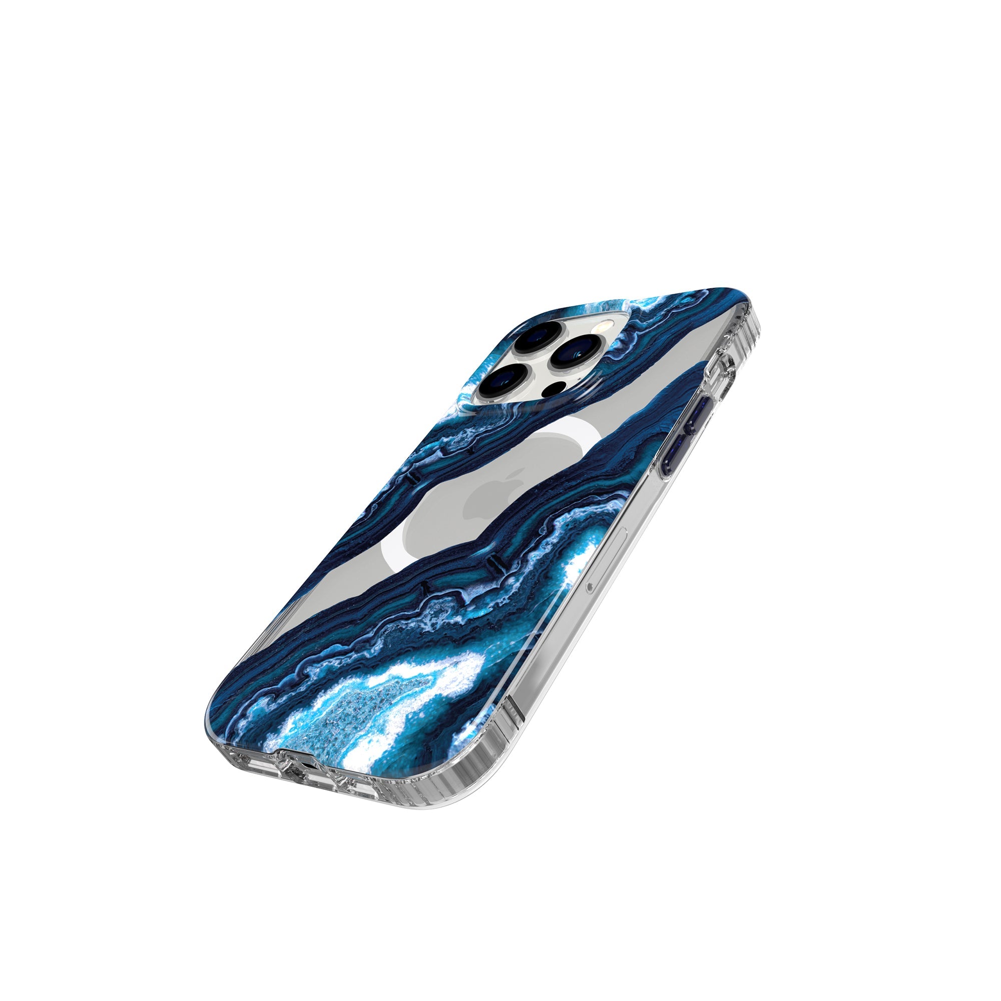 EvoArt - Apple IPhone 14 Pro Case MagSafe Compatible - Clear/Midnight Quartz