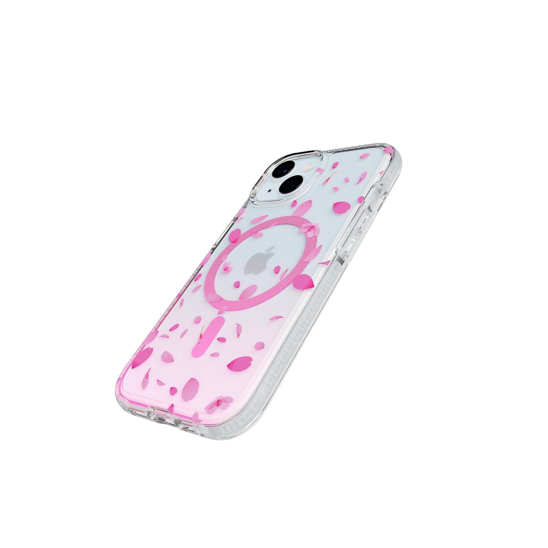 FlexQuartz Apple iPhone 16e/15 Case MagSafe Compatible - Cherry Blossom