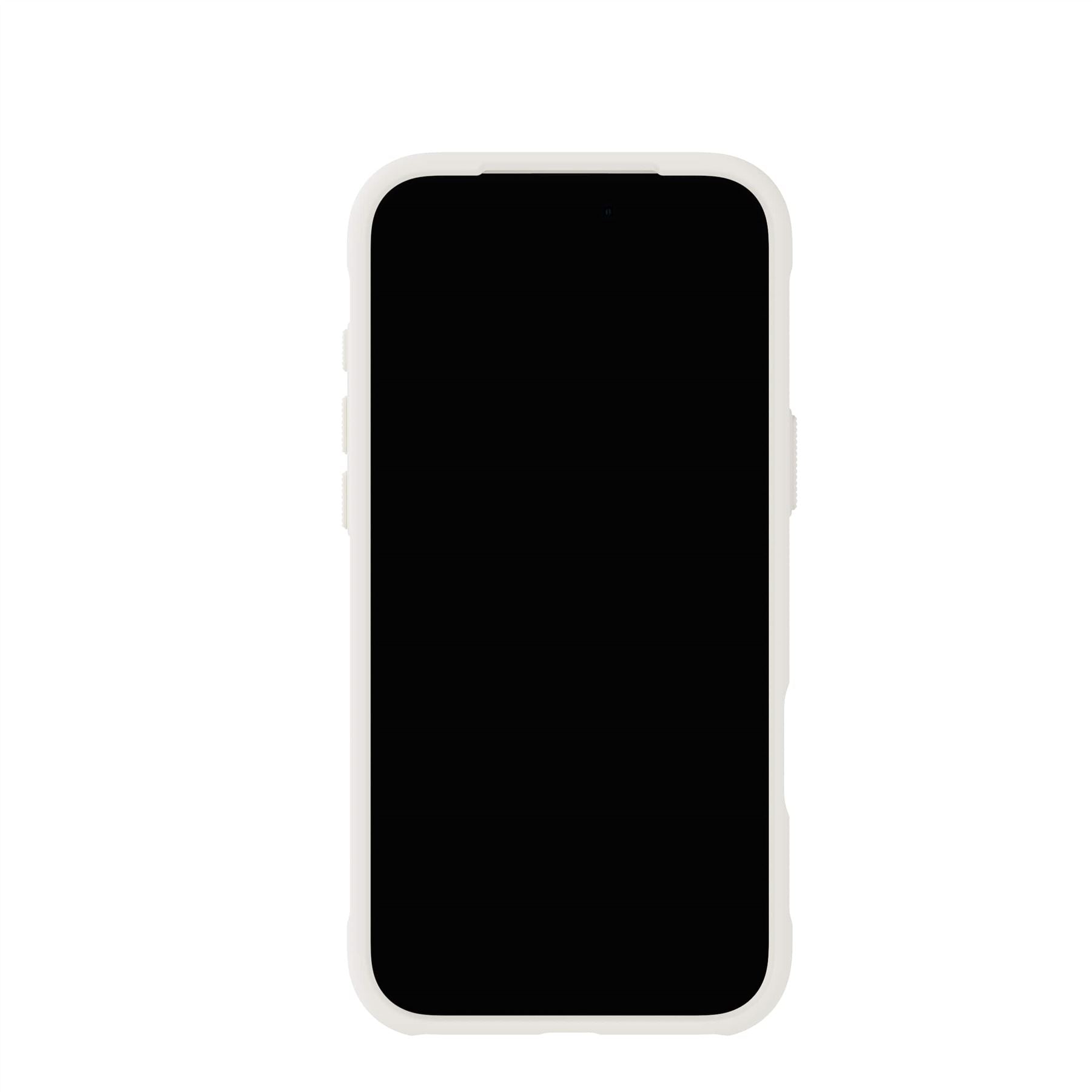 ダーリッチスマホケース iPhone16 ホワイト iPhone 16 耐衝撃ハイブリッドケース 「Cleary」 ミルクホワイト