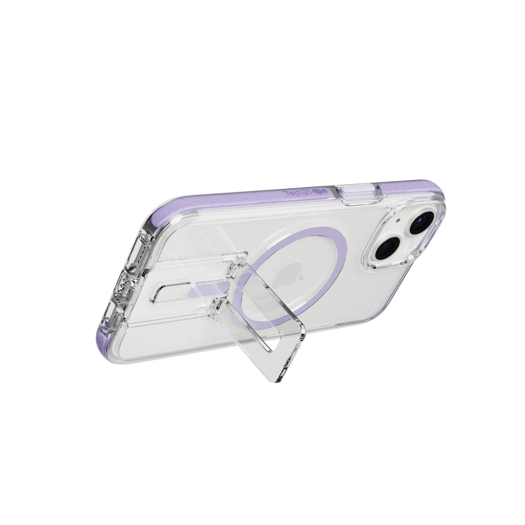 EvoCrystal Kick - Apple iPhone 14 Case MagSafe Compatible - Lilac