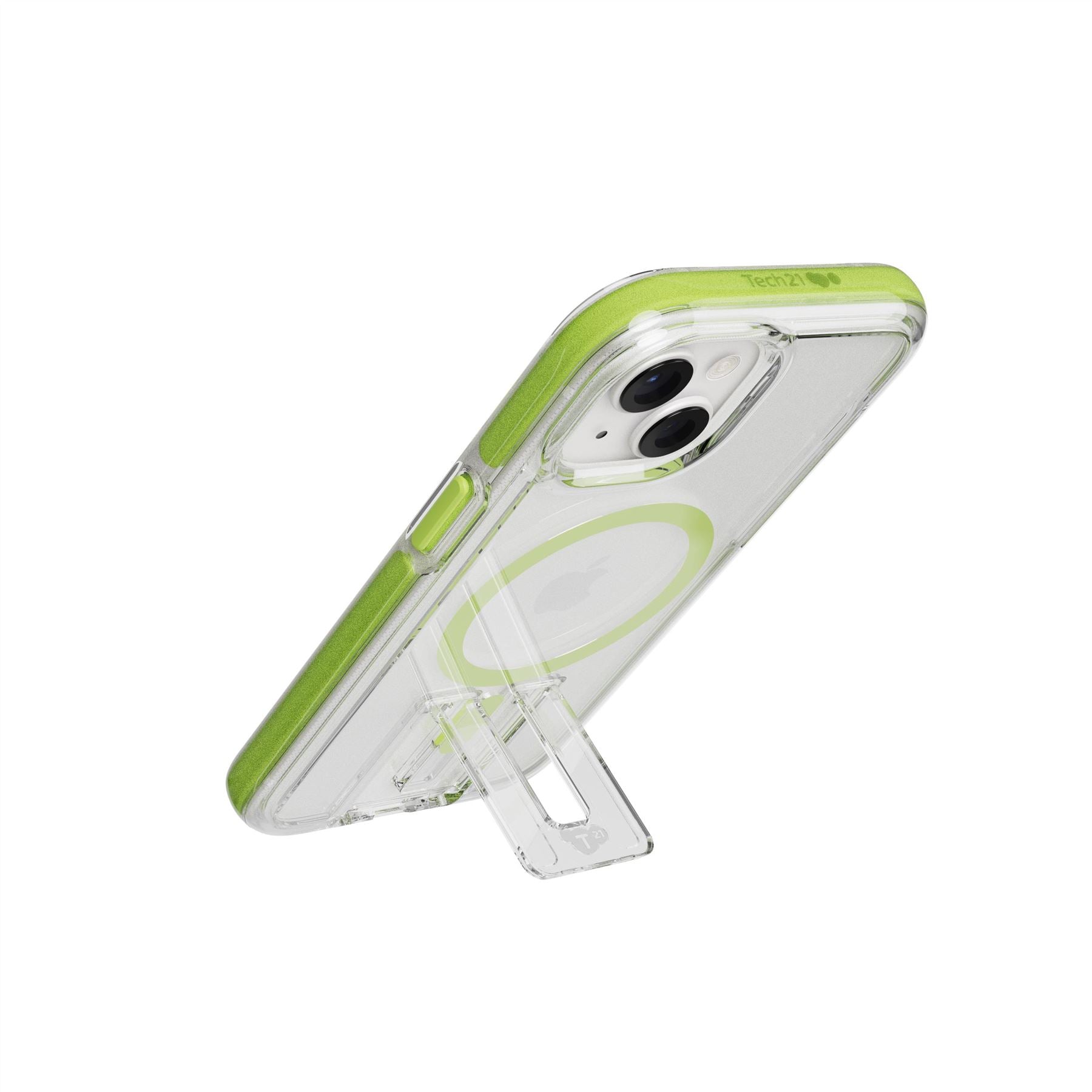 EvoCrystal Kick - Apple iPhone 16e/15 Case MagSafe Compatible - Lime