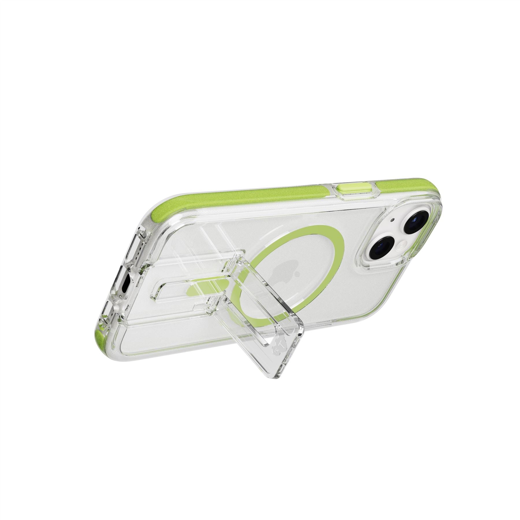 EvoCrystal Kick - Apple iPhone 16e/15 Case MagSafe Compatible - Lime