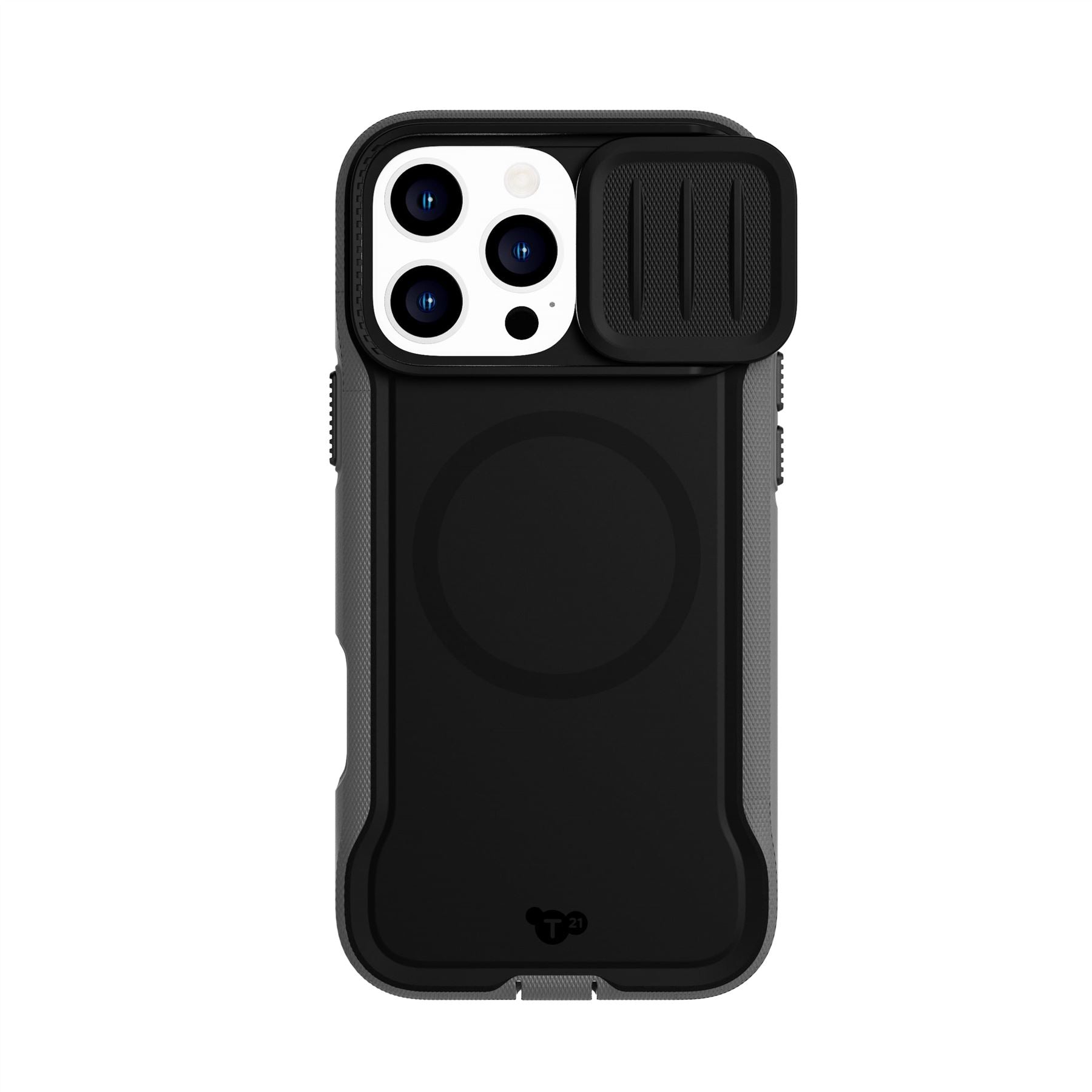 Tech21 EvoMax for iPhone 16 Pro Max Compatible with MagSafe - Impact Protection Case 21x Military Standard Tested - Camera Shield -in Black/Charcoal Tech21 EvoMax for iPhone 16 Pro Max Compatible with MagSafe - Impact Protection Case 21x Military Standard Tested - Camera Shield -in Black/Charcoal