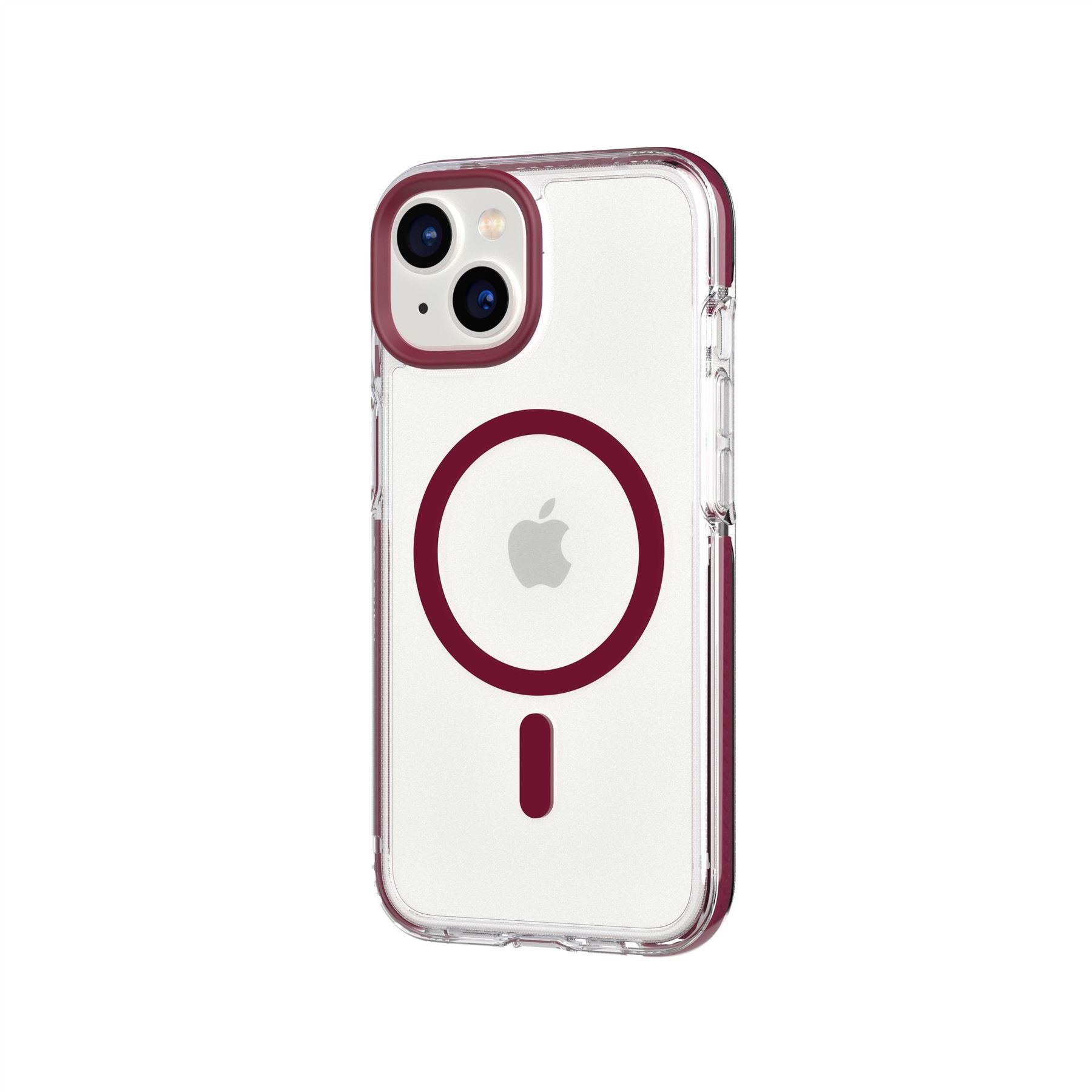 EvoCrystal - Apple iPhone 14 Case MagSafe Compatible - Burgundy