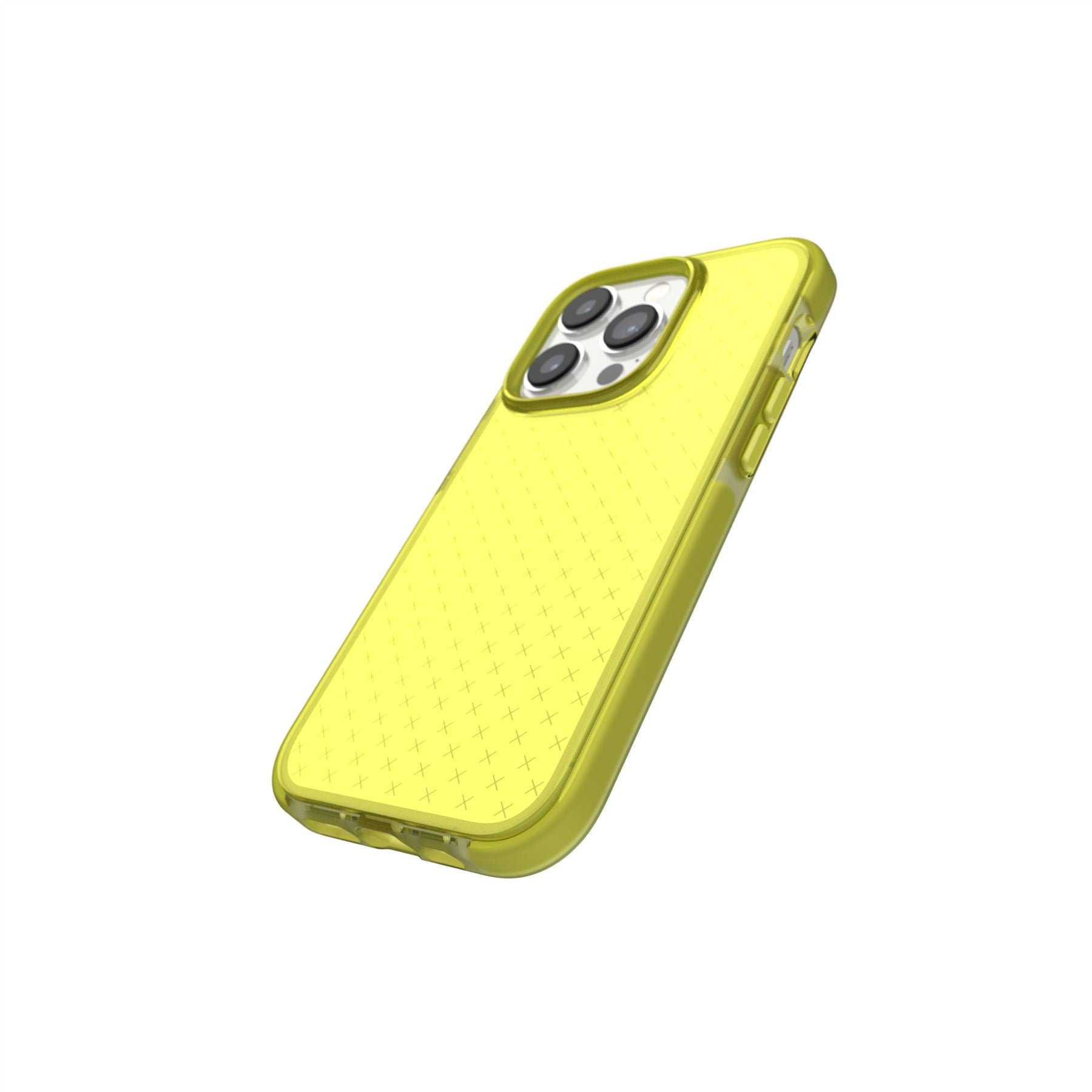 EvoCheck - Apple iPhone 14 Pro Case - Acid Yellow | Tech21 Ltd - US