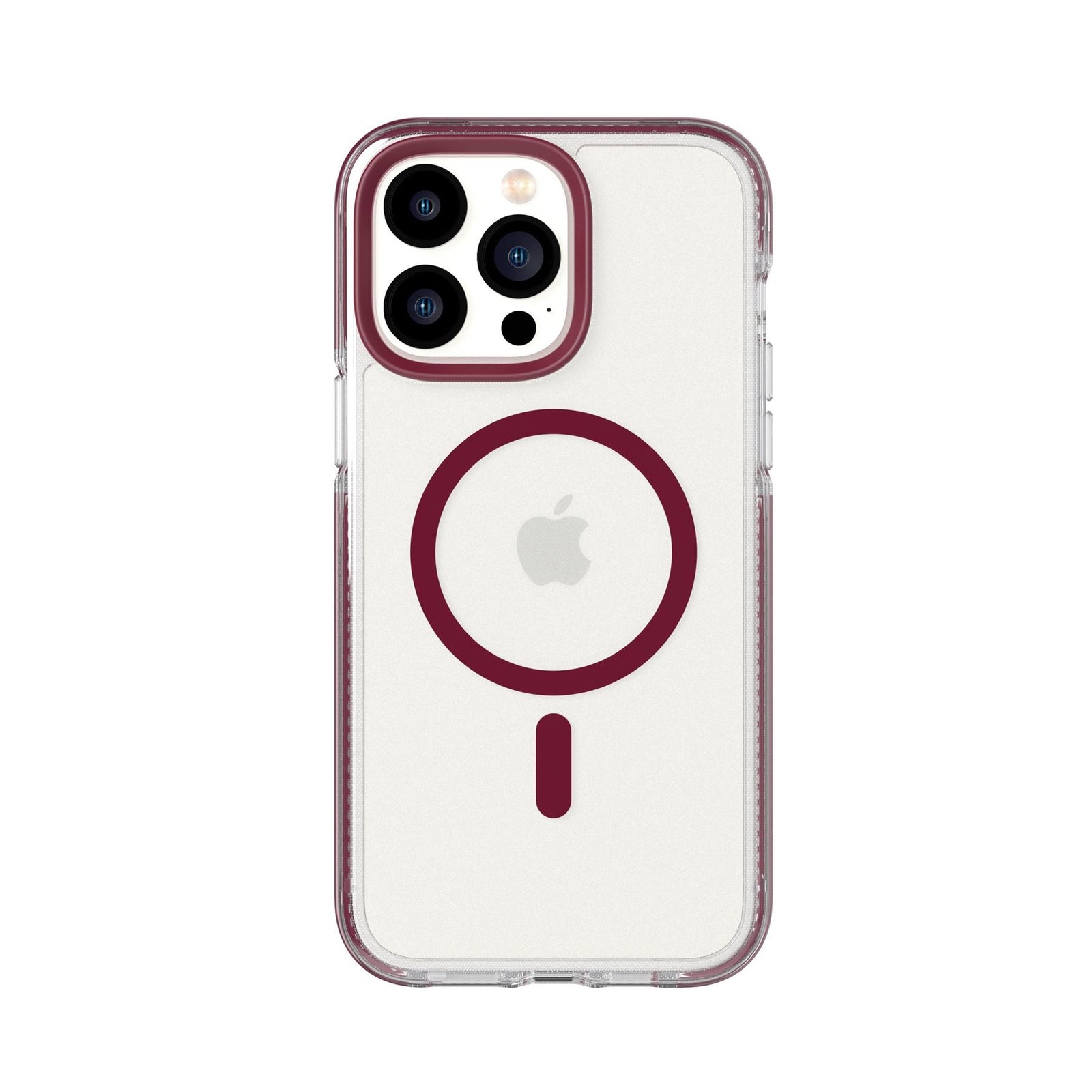 EvoCrystal - Apple iPhone 14 Pro Max Case MagSafe Compatible - Burgundy