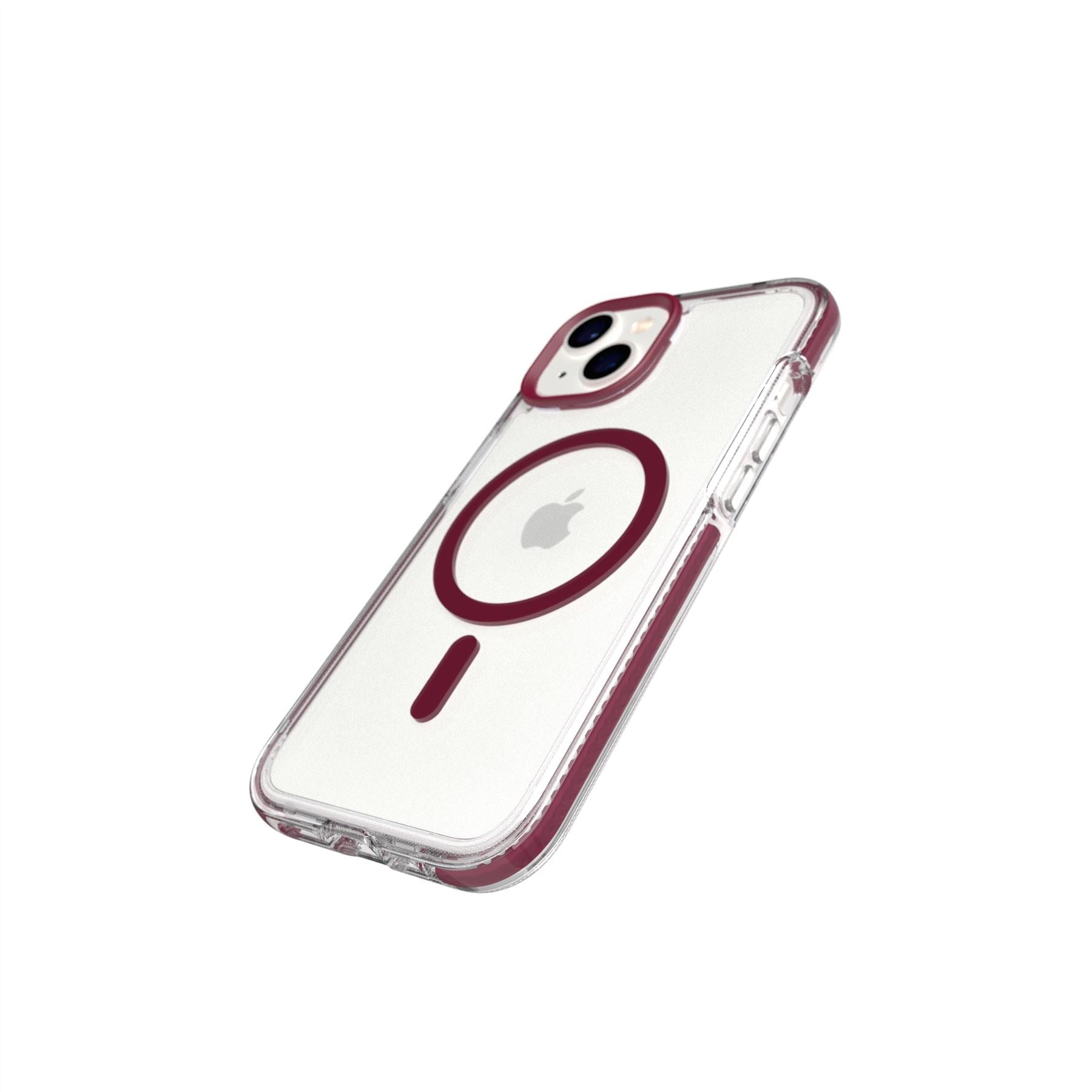 EvoCrystal - Apple iPhone 14 Case MagSafe Compatible - Burgundy