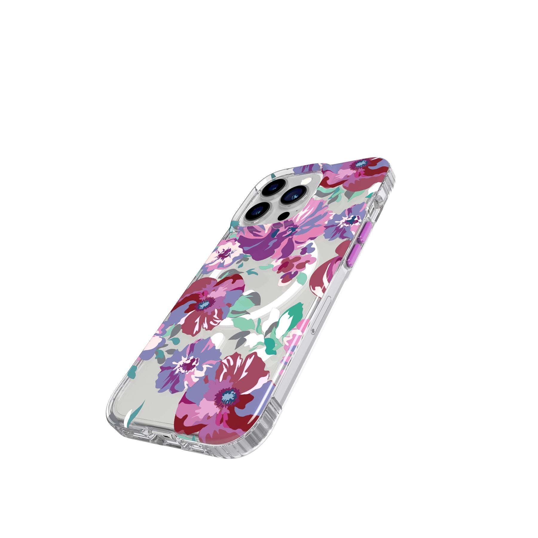 EvoArt - Apple iPhone 13 Pro Case MagSafe Compatible - Purple Anemone