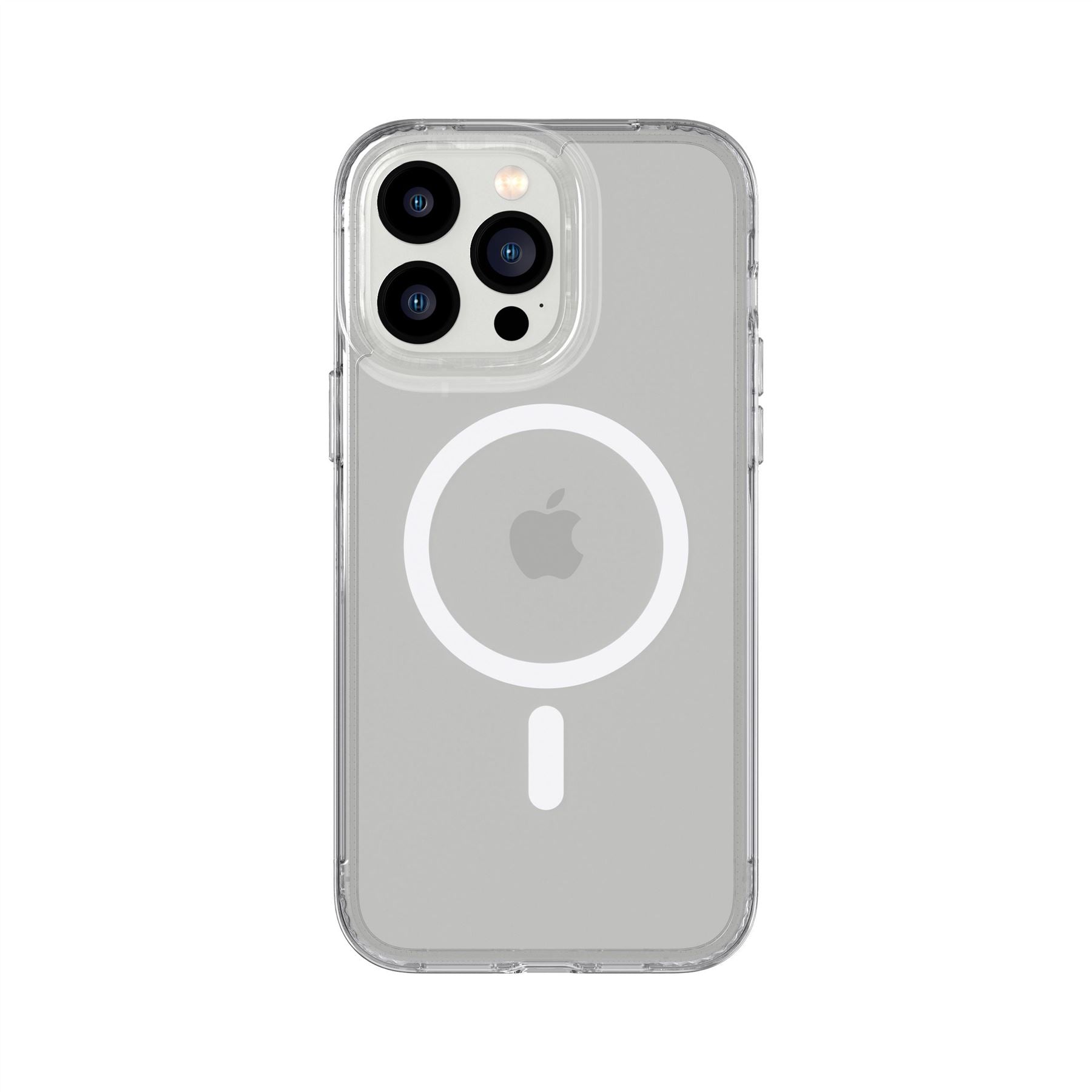 GUAGUA Cover Per IPhone 14 Pro Max Con Glitter E Magneti (MagSafe), Custodia Trasparente Con Bordo Morbido TPU, Antiurto, Donna, Chiara