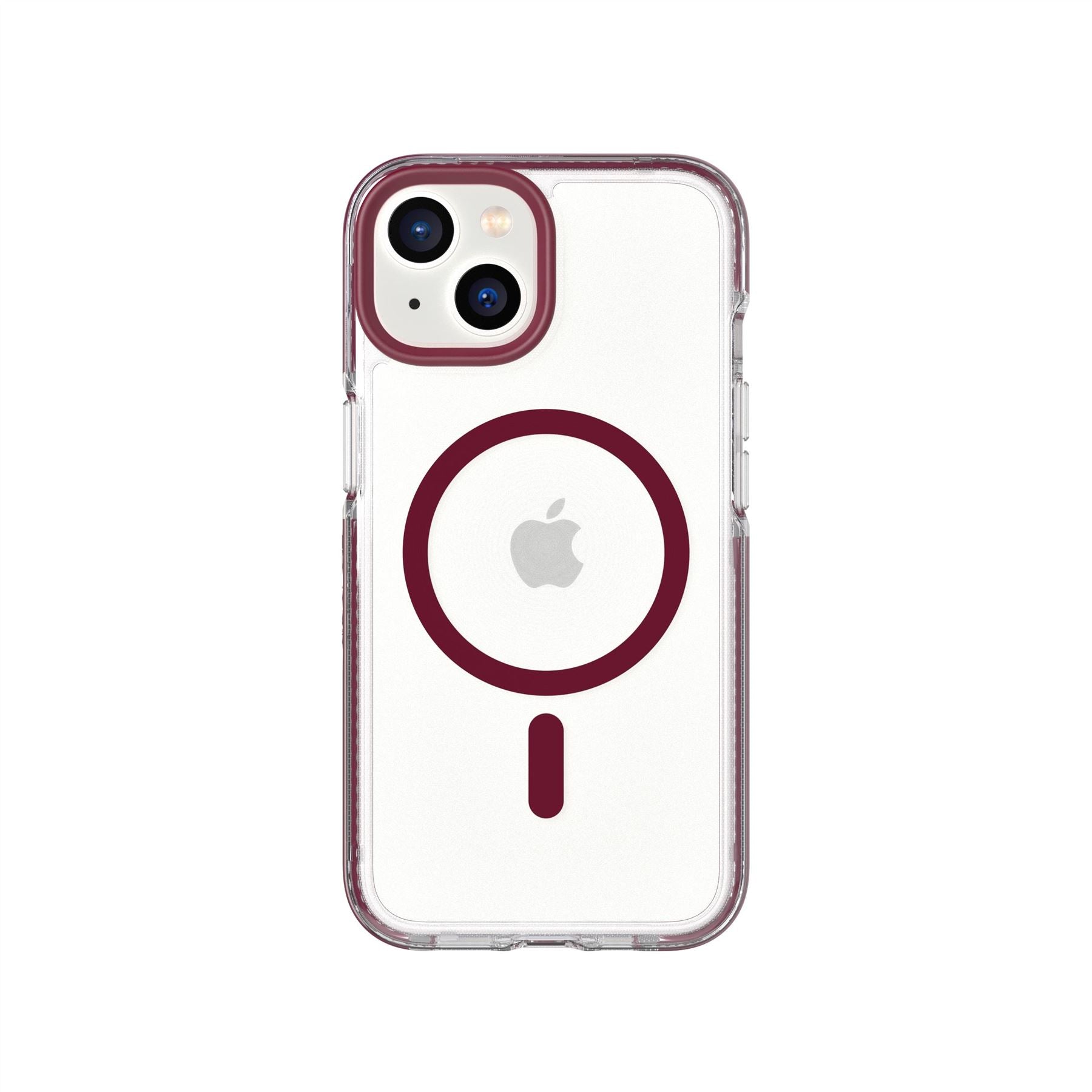 EvoCrystal - Apple iPhone 14 Case MagSafe Compatible - Burgundy