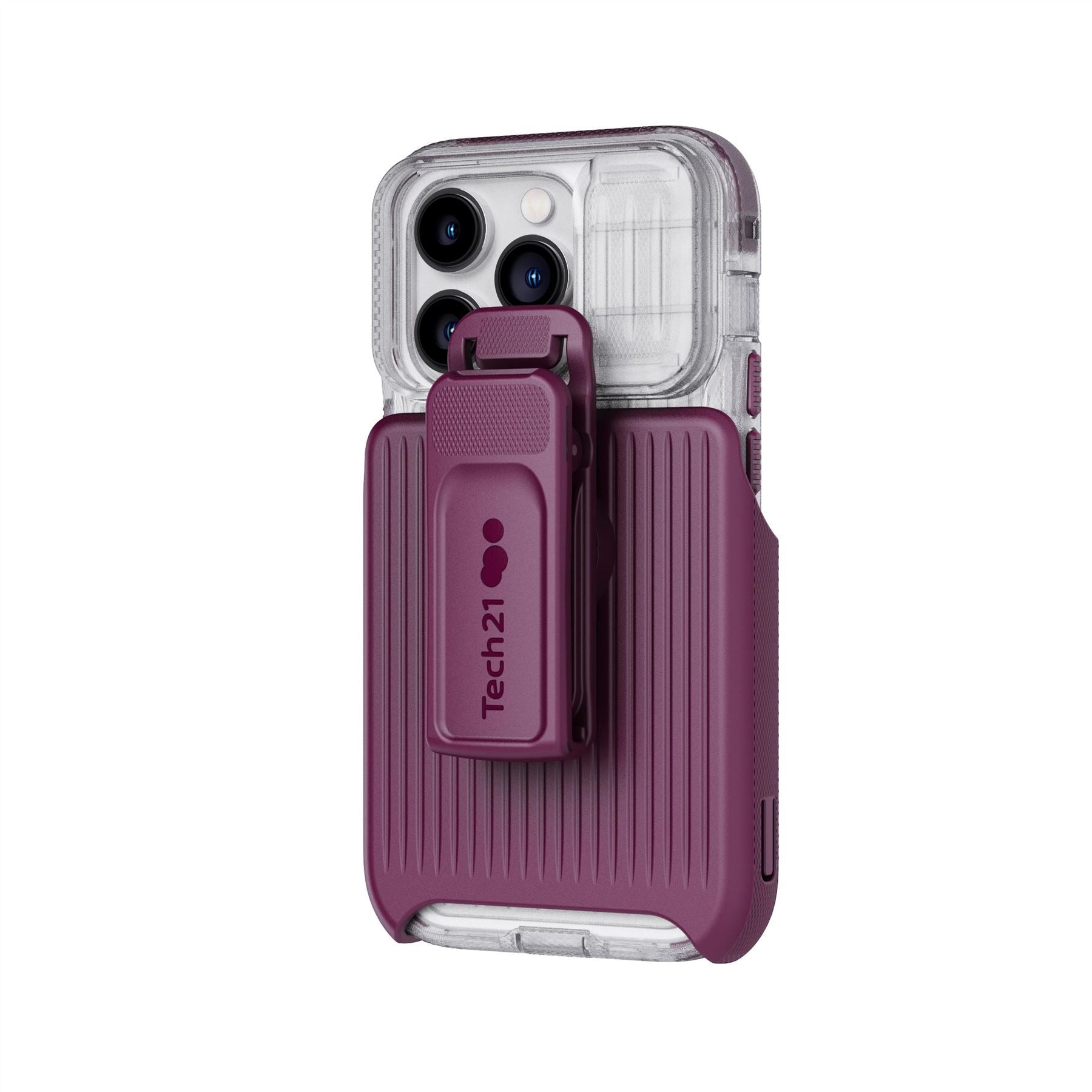 EvoMax - Apple iPhone 14 Pro Case MagSafe Compatible - Frosted Purple