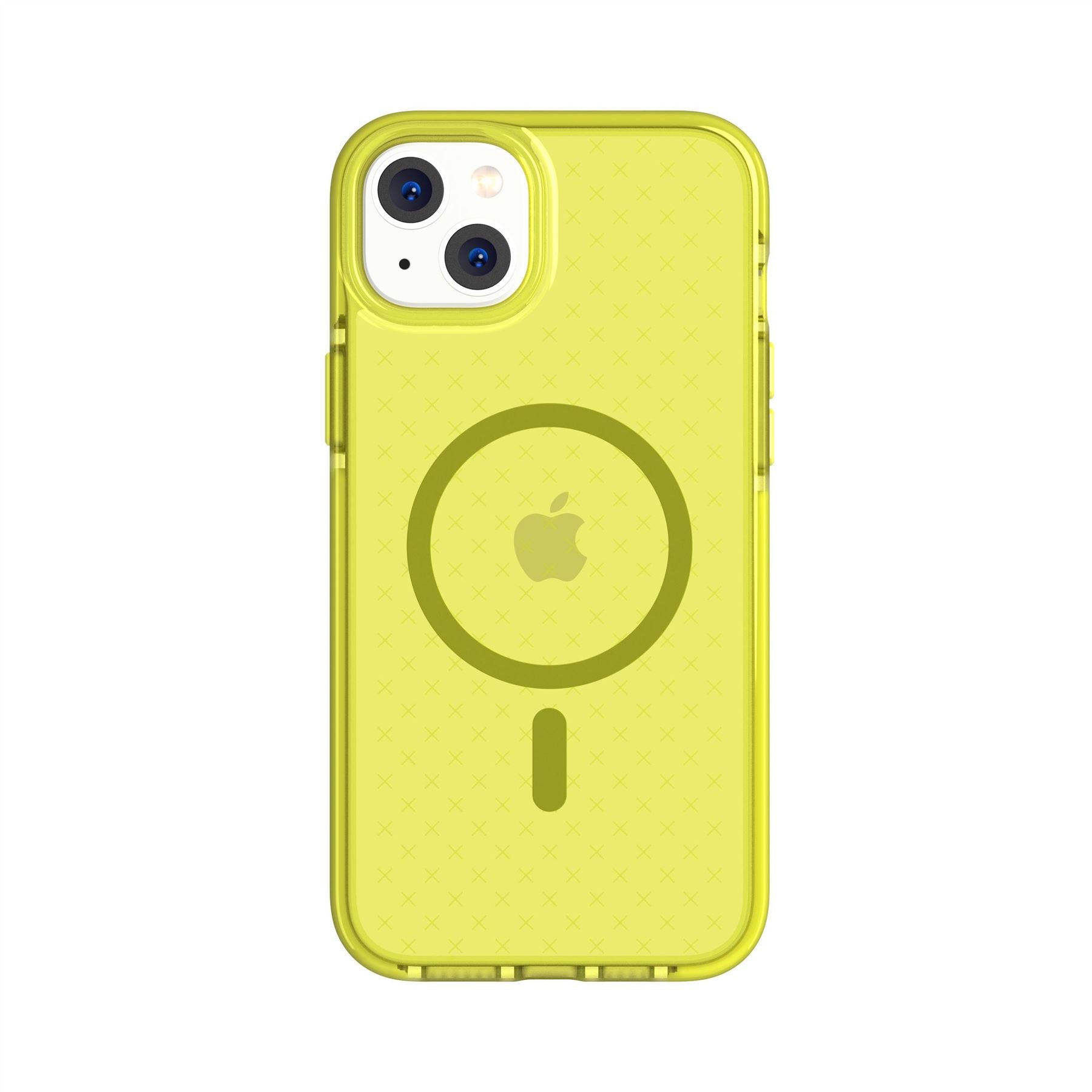 EvoCheck - Apple iPhone 14 Plus Case MagSafe Compatible - Acid Yellow | Tech21 Ltd - US EvoCheck - Apple iPhone 14 Plus Case MagSafe Compatible - Acid Yellow | Tech21 Ltd - US