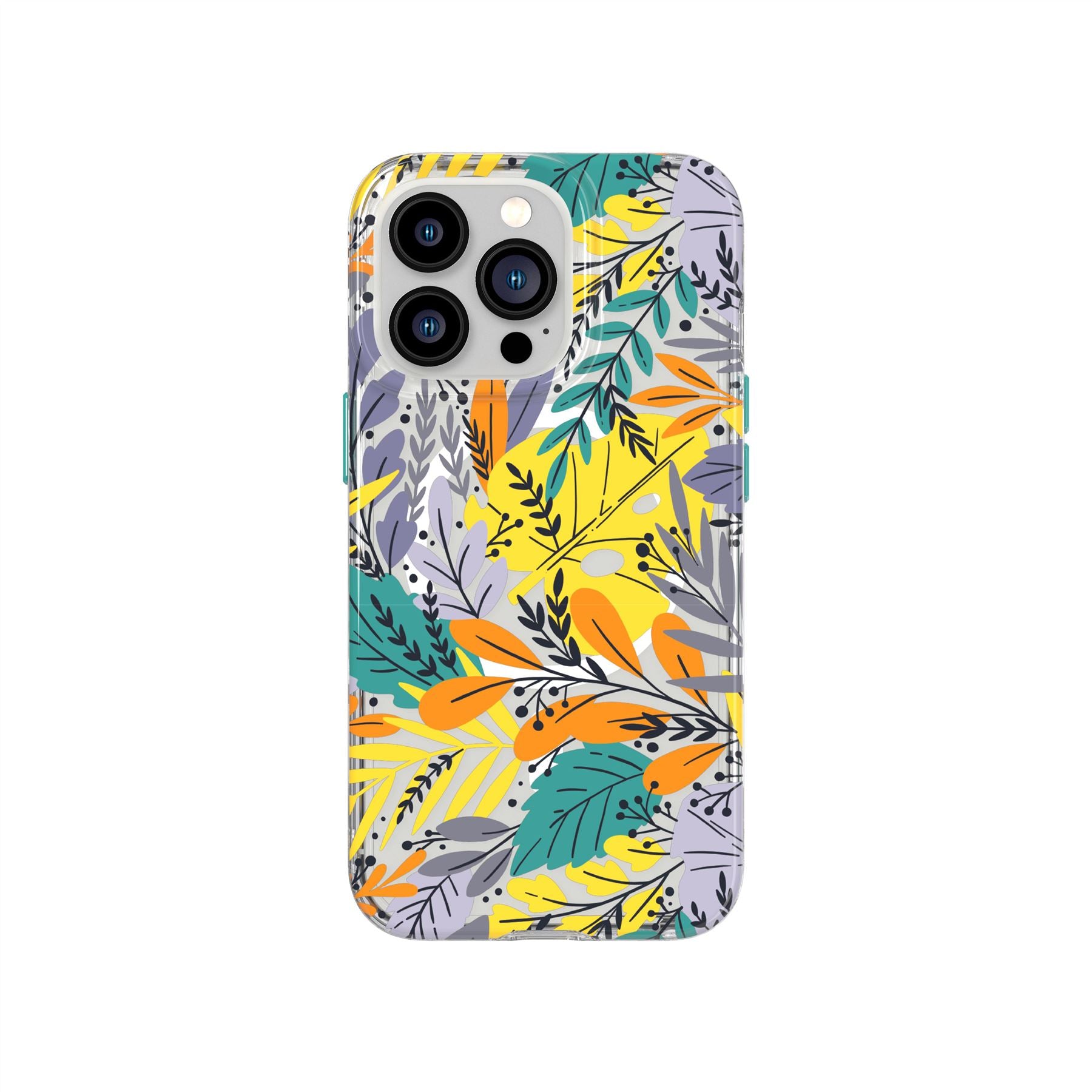 EvoArt - Apple iPhone 13 Pro Case MagSafe Compatible - Green Leaf