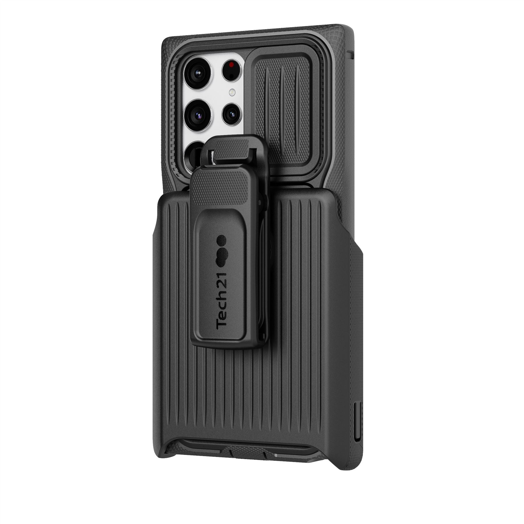 EvoMax - Samsung Galaxy S22 Ultra Case with Holster - Black