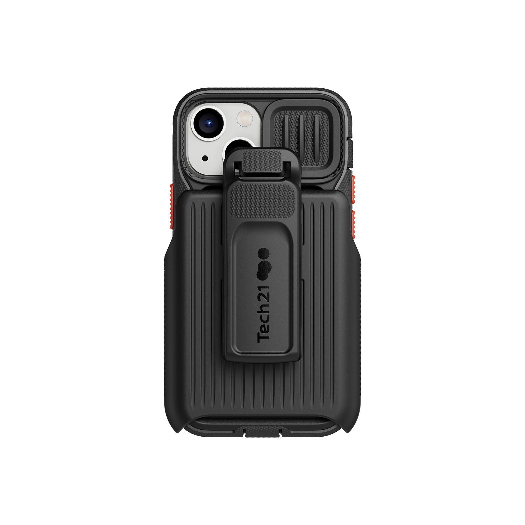 EvoMax - Apple iPhone 13 mini Case with Holster - Off Black