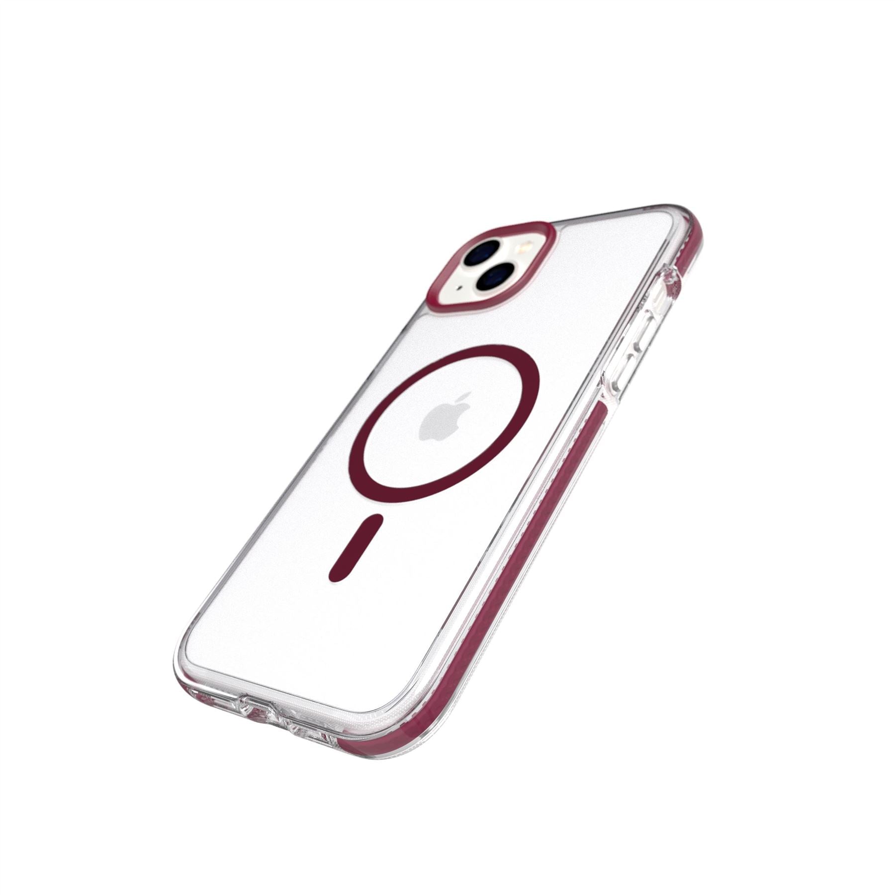 EvoCrystal - Apple iPhone 14 Plus Case MagSafe Compatible - Burgundy