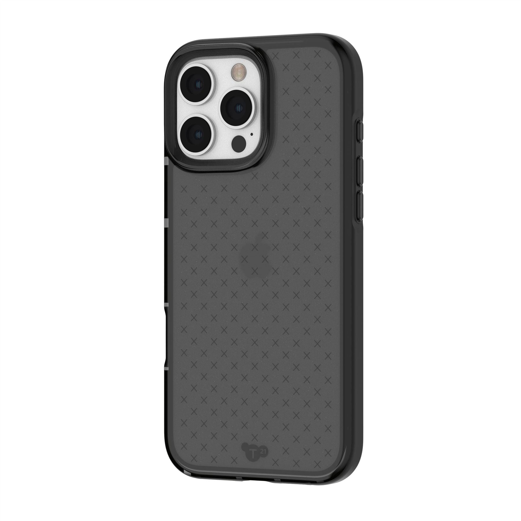 SUTI iPhone16 Pro Max PhoneBackナノレザーブラック EvoCheck - Apple iPhone 16 Pro Max Case - Smokey Black