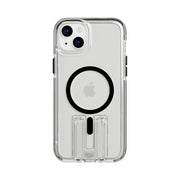 Tech21 Evo Crystal Kick Case for iPhone 15 Plus - Compatible with MagSafe - Impact Protection Case - Clear/Black