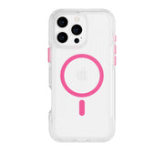 FlexPro - Apple iPhone 16 Pro Max Case MagSafe Compatible - Neon Pink/Orange Glow in the Dark