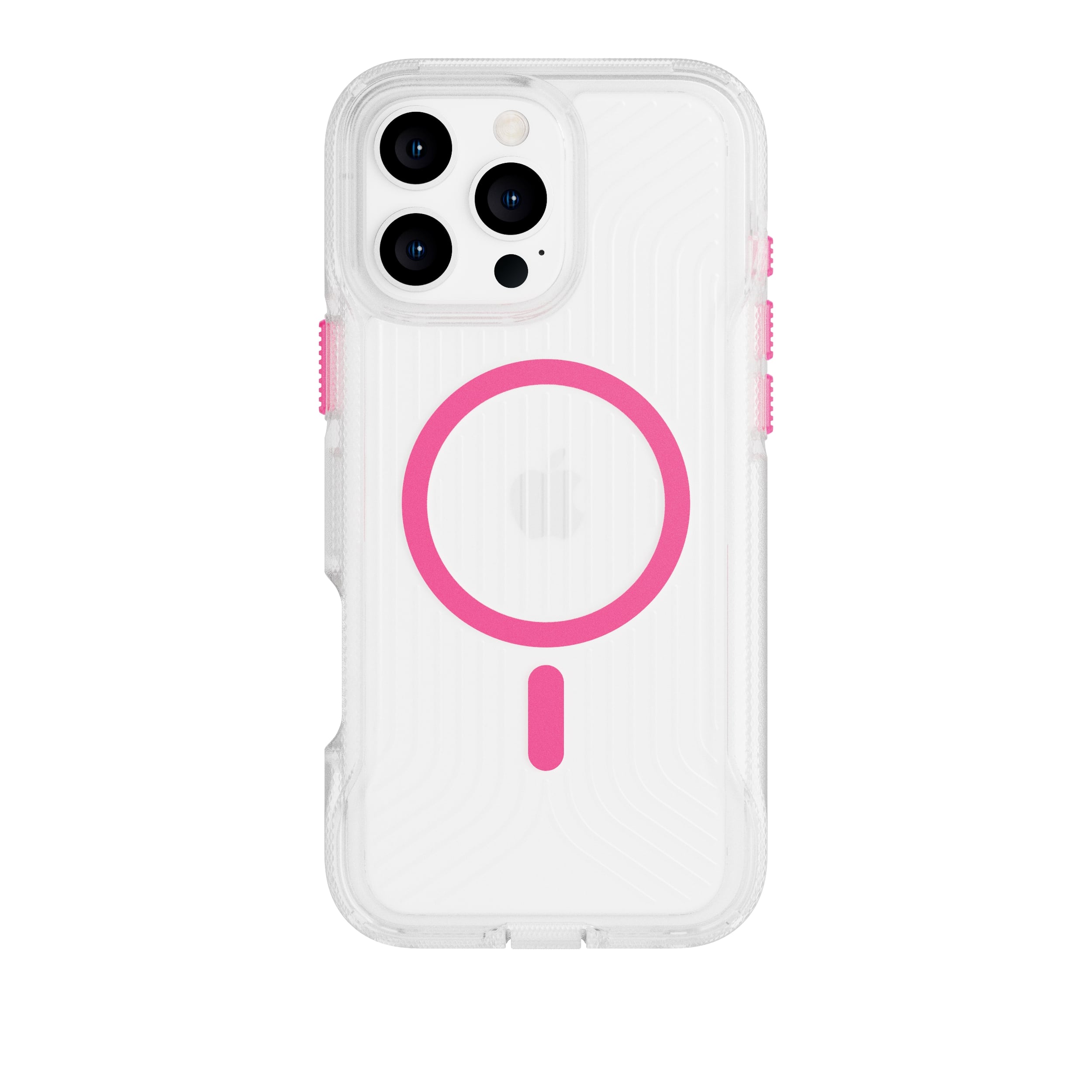 FlexPro - Apple iPhone 16 Pro Max Case MagSafe Compatible - Neon Pink/Orange Glow in the Dark