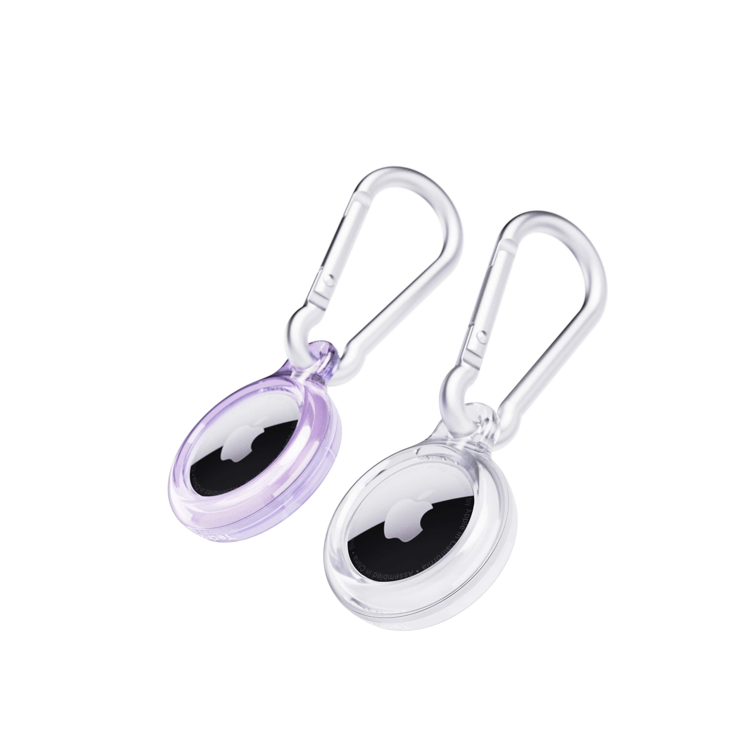 EvoPop - Apple AirTag Case Bundle (x2) - Diamond Dust & Clear & Tech21 ...